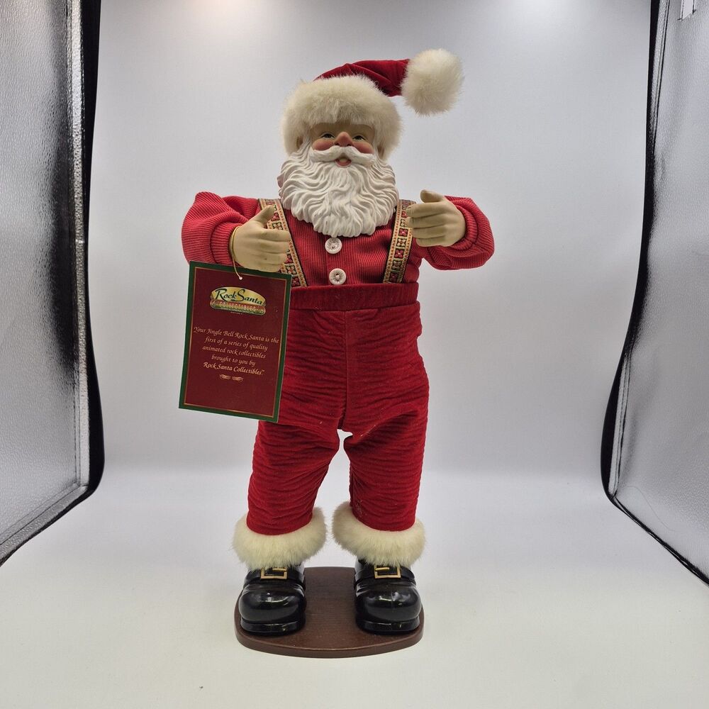Christmas Fantasy Ltd Dancing Santa Jingle Bell Rock 1st Edition 1998 Working
